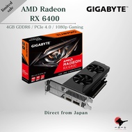 GIGABYTE AMD Radeon RX 6400 D6 Low Profile 4G GDDR6 Graphics Card Black