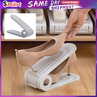 Adjustable Shoe Rack Organizer Shoe Slot Space Saver Double-layer Shoe Stand Shoes Storage Holder