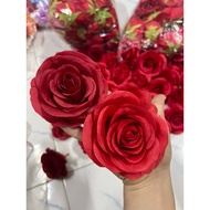 9cm Red Chinese Rose in Basket, Beautiful and Luxurious Decoration