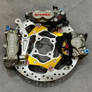 Y15ZR Y16 lc135 RS150 RSX150 ORIGINAL BREMBO M3 K50 K5 4POT RED LOGO CALIPER FRONT Y15 BREMBO P34 2P