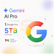 Gemini Ai Pro + Google One 5TB  18เดือน สำหรับ Gmail ส่วนตัวลูกค้า
