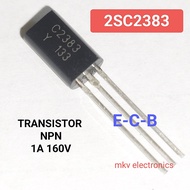(5ตัว) C2383  2SC2383 TRASISTOR ของแท้ ทรานซิสเตอร์ NPN 1A 160V TO-92MOD