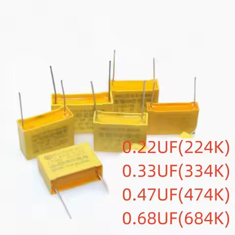 5PCS X2 SAFETY CAPACITOR 275V AC 224K/334K/474K/684K/105K/125/155K 824K PITCH 22.5MM 22MM