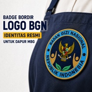 UNIWORKS Nutritional Body Logo Embroidery Bet BGN Patch Kitchen Emblem MBG Diameter 11cm
