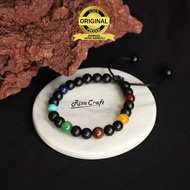 100% Original 7 Chakra Natural Agate Bracelet for Men and Women