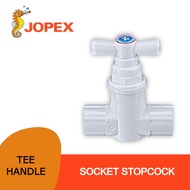 JOPEX PVC SOCKET STOPCOCK VALVE TEE HANDLE SC01W, 2SC01W, 3SC01W