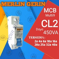 Mcb merlin gerin 2 ampere CL2 multi9 pln 450W spln breker miniatur anti jeglek trip tahan kuat top