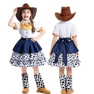 ZST Toy Story Character Jessie Cosplay Costume Halloween Cosplay Girl Carnival Fancy Costume Gift