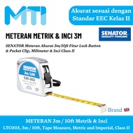 SENATOR Accurate Meter 3m / 10ft Metric & Inch LTC003Tape Measure