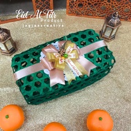 Eid SERIES | Klang PINTERES box 27x15 Decorative Colors Eid Ribbons Basket Delivery box organizer box Unique Bamboo box Souvenirs jogja hampers Eid Parcels