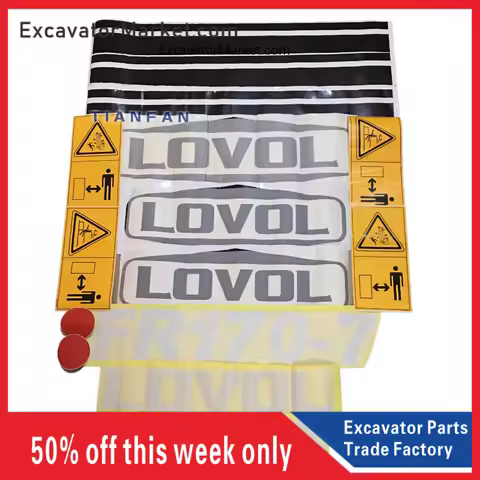 for Excavator Parts Foton Lovol Fr65/70/80/85/150/210/220-7 Full Car Sticker Excavator Accessories