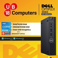 DELL OptiPlex 3060 Micro Desktop ,8th GEN, Core i5 ,Windows 11 PRO, (Refurbished with 1 year warrant