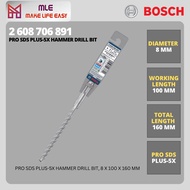 PRO SDS plus-5X Hammer Drill Bit For rotary hammers 8 X 100 X 160MM 2608706891