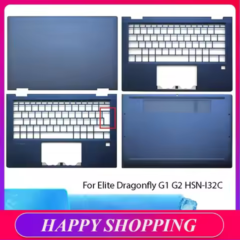 New case for HP Elite Dragonfly G2 G1 LCD back cover /Palmrest upper cover /Bottom case,Blue