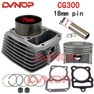 Engine Cylinder Kit Cylinder 70mm Piston Set For Zongshen CG300 18mm Pin