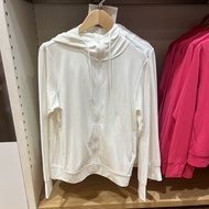 2024 UNIQLO เสื้อโค้ทสำหรับครอบครัว Upf50ป้องกันรังสีอัลตราไวโอเลตแห้งเร็วมีซิปเสื้อคาร์ดิแกนมีฮู้ดก