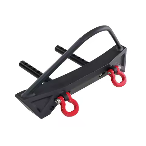 For MN1/12 MN128 RC car metal front bumper, front anti-collision belt winch installation hole upgrad
