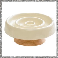 (GJFZ) Ceramic Dog Slow Feeder Bowl Anti-Gulping Cat Food Dish Bowls Pet Cat Puzzle Food Bowl Puppy