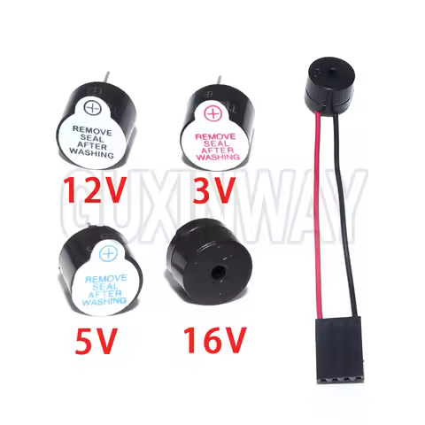 10PCS Active Buzzer 3V/5V/12V/16R TMB12A03 TMB12A05 TMB12A12 Magnetic Long Continous Beep Tone 12095