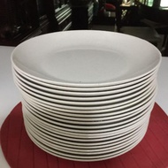 [50/100pcs] Hotel Restaurant Use KFC Dinner Plate PREMIUM Melamine Dinner Plates - Round Coupe Plate