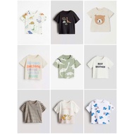 HM Auth boys' cotton summer T-shirt (Link 2) Size 4-6m to 3-4y