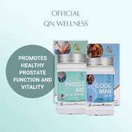 [Bundle of 2] QN Wellness - ProstAid & Cool Man - 100% Plant Based - 60 Tablets
