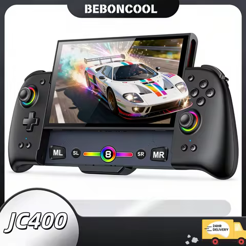 BEBONCOOL JC400 black Gamepad for Switch2 with Turbo Dual Back Keys 1000mAh Battery type-c for switc