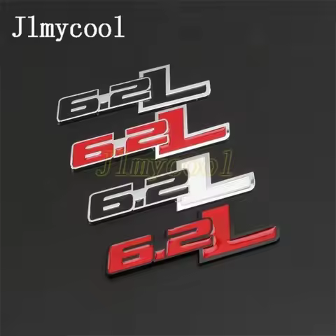 3D Metal 6.2L Letter Car Rear Boot Trunk Emblem Badge Sticker