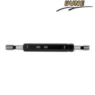 IJUNE Double Ends Thread Gauge, 6H Tolerance Steel Material Thread Plug Gauge, Durable M5x0.8 Black 
