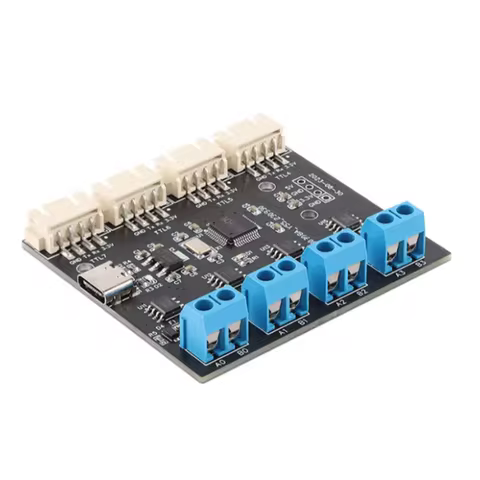 1pcs USB Type-C to 4-channel UART TTL serial port 4-channel RS485 serial port module CH348 multi-cha