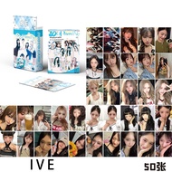 IVE Yujin Gaeul Wonyoung LIZ Rei Leeseo Laser Photocard Lomo Card 50pcs/box