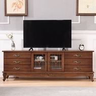 ready stock tv console cabinet tv cabinet solid wood tv cabinet modern household living room small household storage cabinet bedroom multi-function tv cabinet combination