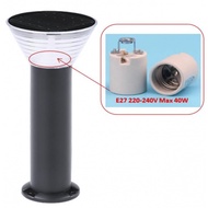 Global House EILON โคมไฟสนามโซล่าเซลล์โคมไฟทรงกลม ขั้วE27 รุ่น SF-GLE60-Y ดำ-ขาว รับประกันของเเท้!