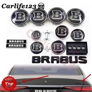 Mercedes-Benz BRABUS B Logo Front Hood Emblem Rear Trunk Sticker / Wheel Rim Hub Cap / Valve Cap