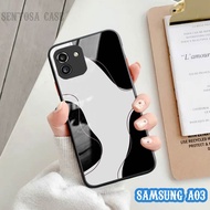 Softcase Glass Kaca SAMSUNG A03 - Casing hp SAMSUNG A03 [ S60 ].
