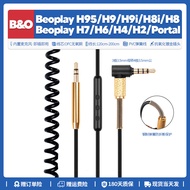 Suitable for B & O Beoplay HX H9 H8 H7 H6 H4 H2 Headphone Cable Accessories Mike Spring Cable Audio