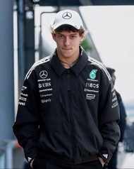 Adidas x MERCEDES-AMG 25SS聯名款F1潮流運動休閒寬鬆拉鍊夾克外套賽車服