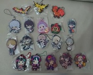 動漫膠牌匙扣， 扭蛋 寵物小精靈，精靈寶可夢，Pokemon, 銀魂， 通靈王，school idol project, Disney (非龍珠 海賊王 鬼滅之刅 刀劍神域）