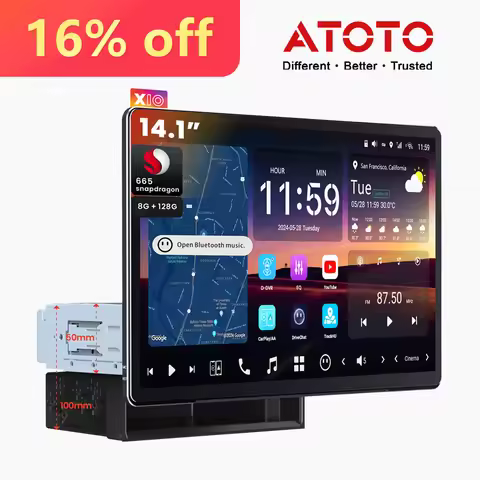 ATOTO X10G141E, Checkout Get 16% off, Free Fast Shipping From Local Warehouse, 14.1 inch Big Screen 