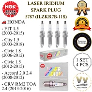 5787 (ILZKR7B-11S) PALAM PENCUCUH NGK LASER IRIDIUM SPARK PLUG HONDA CITY FIT CIVIC ACCORD CRV RM2 T