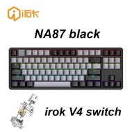 [Hot]Irok Na87 Mag Mechanical Keyboard Wired Magnetic Switch 80% 87Keys Rgb Asat Structure Hifi Soun