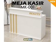 Meja Kasir MK-001 / Meja Kasir Minimalis Putih - Meja Kasir Toko Butik
