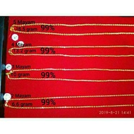 Promo Kalung emas asli 24K kadar 999.9999.5 anak dan dewasa Murah