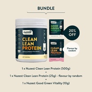 (3.3 Bundle) 1 x Nuzest Clean Lean Protein (500g) + 1 x Nuzest Clean Lean Protein (25g) + 1 x Nuzest