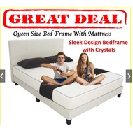 Great Deal Bedframe with 6'' Thick Foam Mattress Promotion (Single Super Single Queen King)
