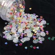 10g Mixed Golden Peach Heart Star Glitter Sequins Slime Toppings Fillers for DIY Craft Confetti Nail