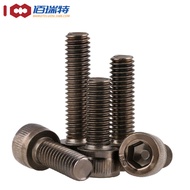 Black Plated Nickel Grade 12.9 Cup Head Hexagon Socket Screws High Strength Cylindrical Head Bolts M