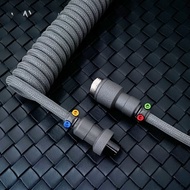 สายข้อมูลแบบถักสำหรับคีย์บอร์ดมีช่องทางเชื่อมต่อ USB Type-C ที่ปรับแต่งได้ GMK Oblivion Custom Mecha