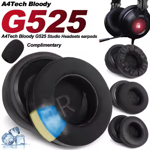 Earphone pads For A4Tech Bloody G525 replacement Earpads headphones Mesh cloth Memory Covers Sponge 