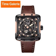 Alexandre Christie MAL Mech Black Dial with Brown Strap Analog Men's Automatic Watch ALCW3039MALBRBA